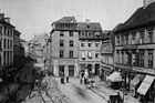 Köllnischer Fischmarkt anno 1886 beim Bau der Straßenbahn