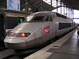 Kereta cepat TGV di Gare du Nord
