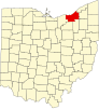 Localização do Condado de Cuyahoga