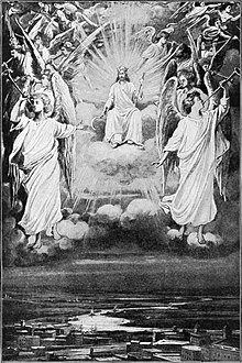 Ilustración titulada «Cristo viniendo en gloria», publicada en 1921.