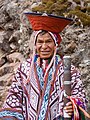 A Peruvian man in traditional dress
