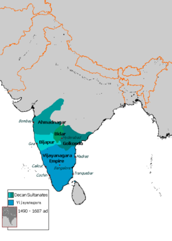 Location of కుతుబ్ షాహీ