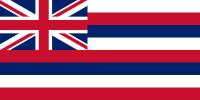 Flag of the Kingdom of Hawaii (independent 1810–1893) and the Republic of Hawaii (independent 1894–1898), currently flag of the State of Hawaii within the United States)