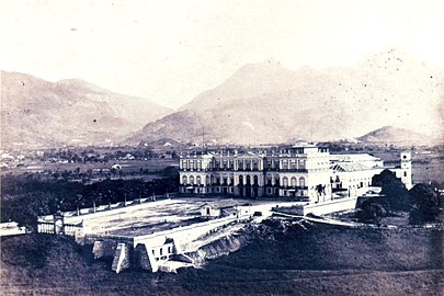 Le palais de Saint-Christophe en 1862
