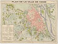 Plan de la ville de Hanoï en 1936, lorsqu'elle est capitale de l'Indochine française.