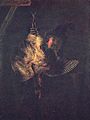 Der Rohrdommeljäger, Rembrandt van Rijn, 1639, Öl auf Holz