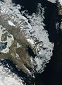 Glacies marina ante Insula Baffin.