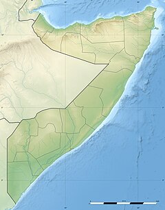 ハルゲイサの位置（ソマリア内）