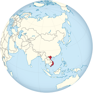Виетнам на карте