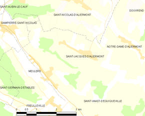 Poziția localității Saint-Jacques-d'Aliermont