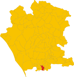 Location of Aversa in Caserta Province