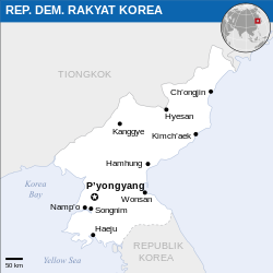 Lokasi Korea Utara