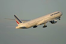 Boeing 777-300ER aircraft branded with Air France
