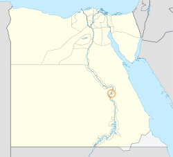 Luxor Governorate on the map of Egypt