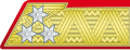 Császári királyi gyalogsági tábornok (k.k. General der Infanterie), császári-királyi lovassági tábornok (k.k. General der Kavallerie) és táborszernagy (k.k. Feldzeugmeister) rangjelzése