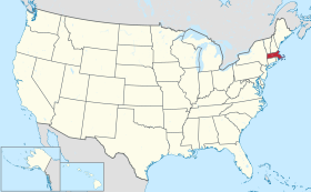 Localização de Massachusetts nos Estados Unidos.