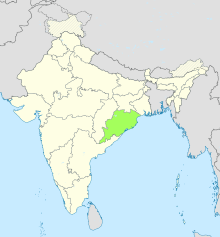Odisha in India (disputed hatched).svg
