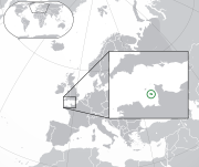 Mapa da Jérsia na Europa