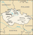 Cartina della Repubblica Ceca
