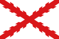 Enseña naval y militar de la Monarquía Hispánica. Utilizada también como bandera del Imperio español (1492-1898) usada desde 1506 hasta 1793.