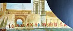 Giuseppe Pallavicini, Molo ed Arco di Traiano con condannati ai lavori forzati (XVII secolo - Palazzo Benincasa)