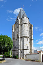 Tour de l'ancienne église dite Le Pilori, actuelle mairie - Lormaye, Eure-et-Loir  