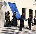 Svečanost podizanja NATO-ve zastave ispred zgrade MORH-a u Zagrebu