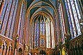 La Sainte-Chapelle de París, construïda pel rei, amb part de les seves relíquies