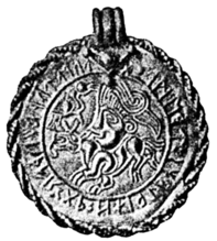 Brakteat von Vadstena, Schweden, 500 n. Chr.