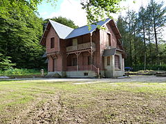 L'ancien pavillon de chasse de Moniven.