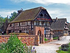 Tradisjonell arkitektur i Alsace.