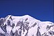 Mont Blanc de Courmayeur (links) und Mont Blanc-Hauptgipfel von Nordosten