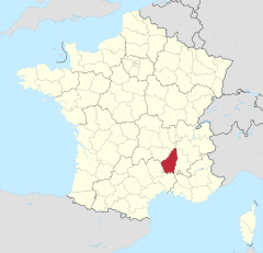Ardècheの位置