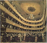 «Глядацька зала старого Бурґтеатру у Відні», 1888