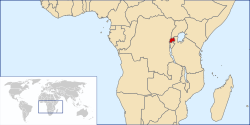 Location of Ruwanda