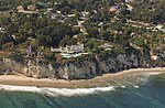 Fotografía aérea de la casa de Barbra Streisand