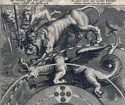 Іспанський лев бореться з португальським драконом