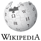 SVG logo with 'Wikipedia' wordmark only (not localised)