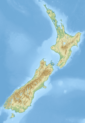 Map showing the location of Arthur's Pass National Park