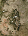 A Coloradói-Sziklás-hegység az űrből