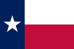 Second Flag of the Republic of Texas (independent 1836-1845; flag flown 1839-1845; currently flag of w:State of Texas)
