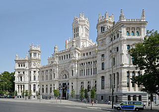 Palacio de Comunicaciones, Plaza de Cibeles (square) in Madrid (Spain).