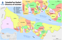 Bản đồ hành chính Istanbul