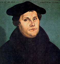 لوکاس کراناخ، Portrait of Martin Luther, 1529, اوفیتزی