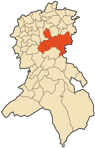Distretto di Tenira – Localizzazione
