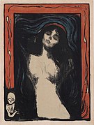 Madonna (1902), de Edvard Munch, Museo de Arte Ohara, Kurashiki