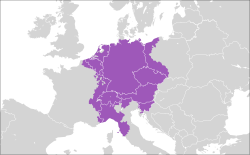 Tysk-romerske riges placering
