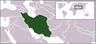 نقشه‌ای نشان‌دهنده جایگاه ایران در نقشه