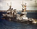 A USS Quincy nehézcirkáló röviddel a csata előtt, 1942. augusztus 8-án.
