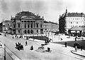 Az 1965. április 23-án felrobbantott régi Nemzeti Színház Blaha Lujza téri épülete, 1900-ban
